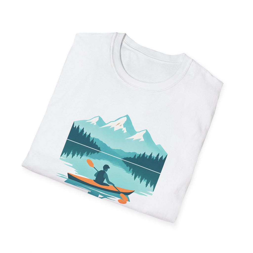 Kayak Lake T-Shirt — Mountain Reflection Outdoor Adventure Tee