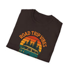 Road Trip Vibes T-Shirt — Retro Van Sunset Graphic