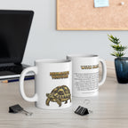 Hermann's Tortoise Coffee Mug – 11oz Ceramic Mug for Animals With Facts Series 3 Gifts