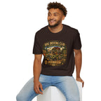 Dog Driving Club T‑Shirt — National Park Explorer Retro Pet Road Trip Tee