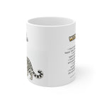 Snow Leopard Coffee Mug – 11oz Ceramic Mug for Animals With Facts Series 2 Gifts