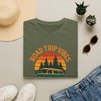 Road Trip Vibes T-Shirt — Retro Van Sunset Graphic