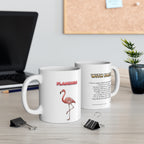 Flamingo Coffee Mug – 11oz Ceramic Mug for Animals With Facts Series 1 Gifts