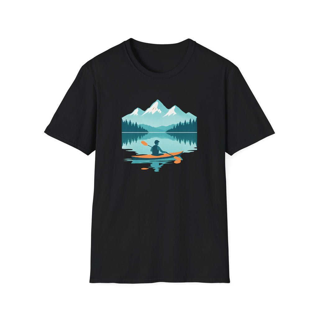 Kayak Lake T-Shirt — Mountain Reflection Outdoor Adventure Tee