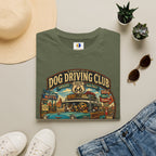 Dog Driving Club T‑Shirt — Route 66 Retro Pet Road Trip Tee