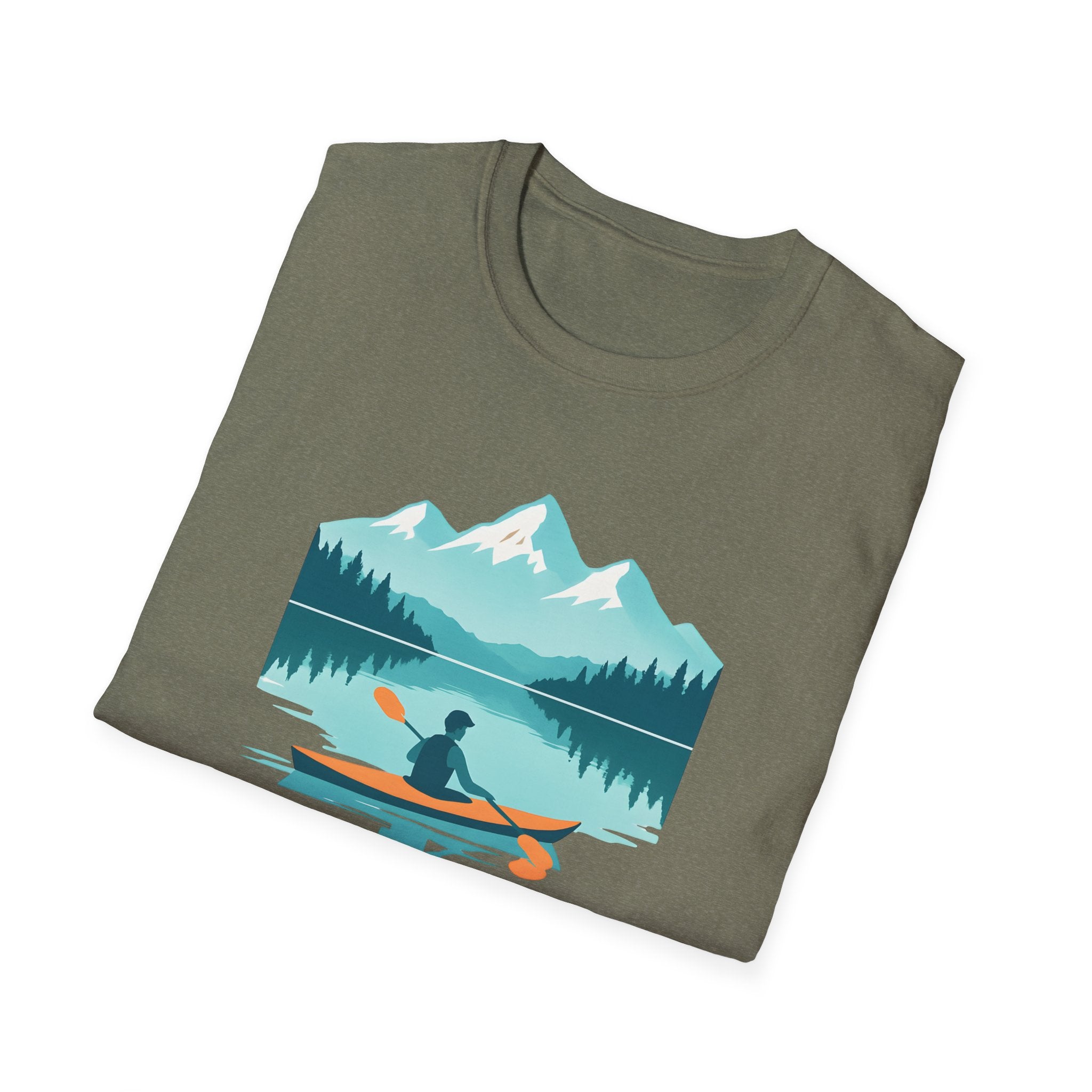 Kayak Lake T-Shirt — Mountain Reflection Outdoor Adventure Tee