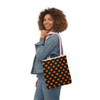 Halloween Pumpkin Black Pattern Canvas Tote Bag