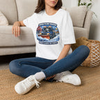 Snow Plow Cruiser T-Shirt — Husky Driving Plow Winter Tee