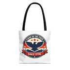 Patriotic Eagle Tote Bag - "Land of the Free Since 1776" Americana Canvas Tote