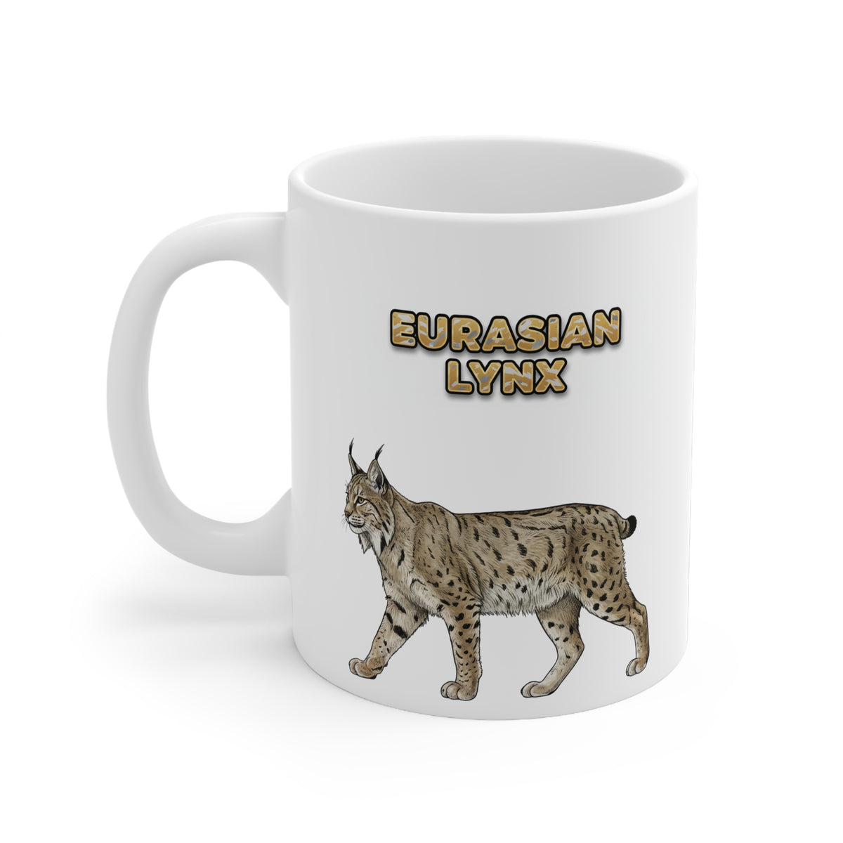 Eurasian Lynx Coffee Mug – 11oz Ceramic Mug for Animals With Facts Series 3 Gifts