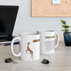 Gerenuk Coffee Mug – 11oz Ceramic Mug for Animals With Facts Series 1 Gifts