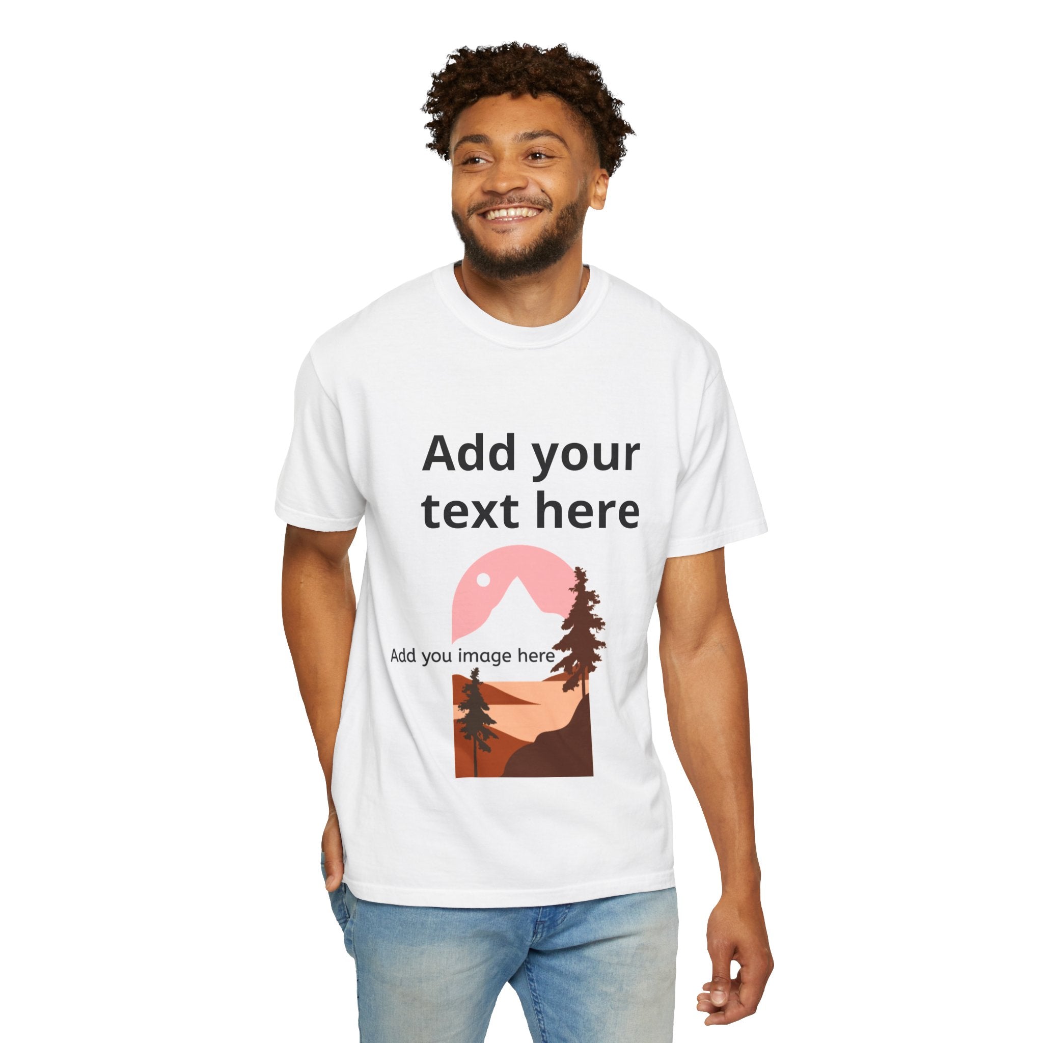 Personalizable Comfortable cotton premium feel — Add Your Text & Image