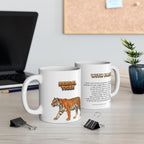 Bengal Tiger Coffee Mug – 11oz Ceramic Mug for Animals With Facts Series 2 Gifts