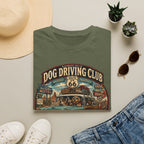 The Dog Driving Club T‑Shirt — Route 66 Retro Pet Road Trip Tee