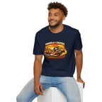 Formula 1 Cruiser T-Shirt — Vintage Racecar Graphic ("Greyhound On Board")
