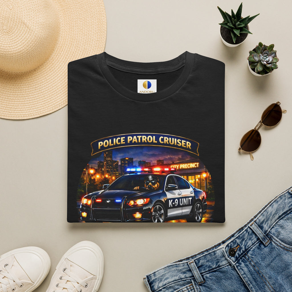 Police Patrol Cruiser K-9 Unit T-Shirt — Thin Blue Line Tribute Tee