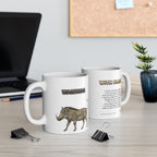 Warthog Coffee Mug – 11oz Ceramic Mug for Animals With Facts Series 1 Gifts