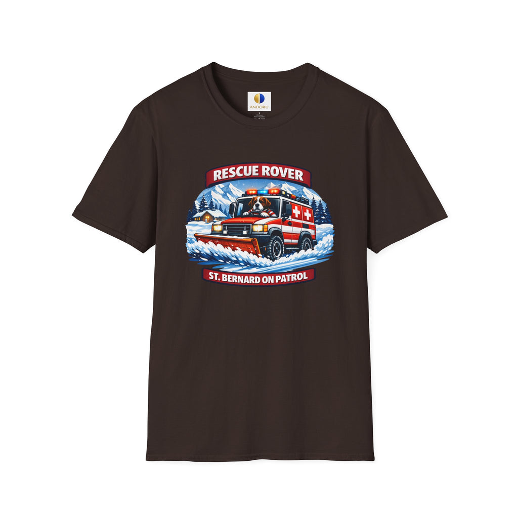 Rescue Rover T-Shirt — St. Bernard Mountain Rescue Truck Design