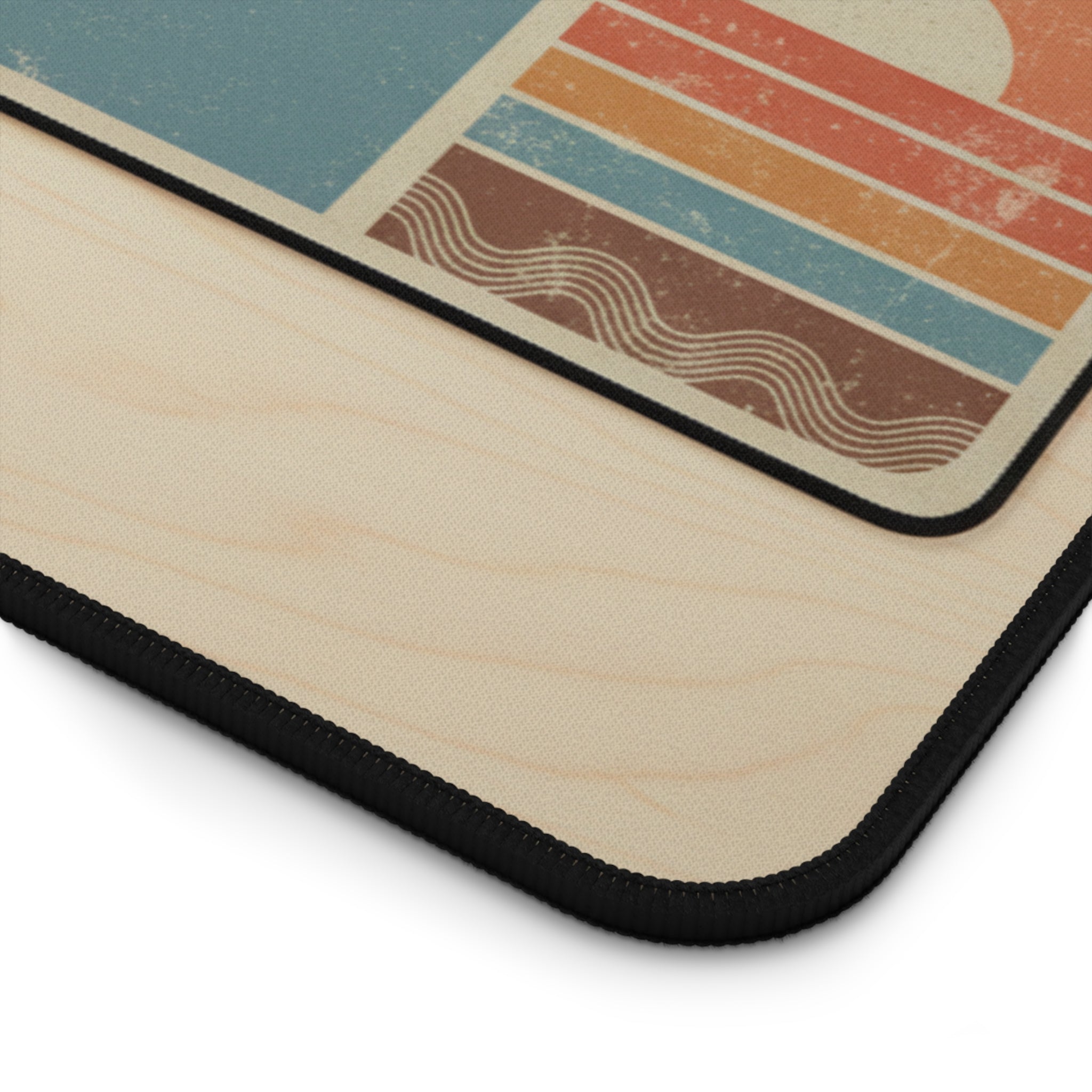 Personalized Vintage Retro Sunset Desk Mat