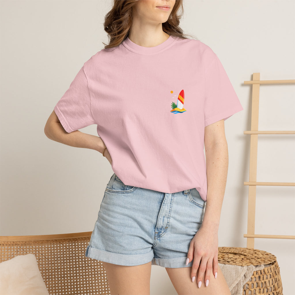 Beach Sailboat T-Shirt — Small Chest Graphic, Summer Vacation Tee
