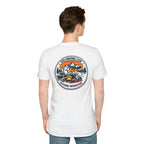 Low Rider Cruise Dog T-Shirt — Retro Palm Sunset Graphic Tee