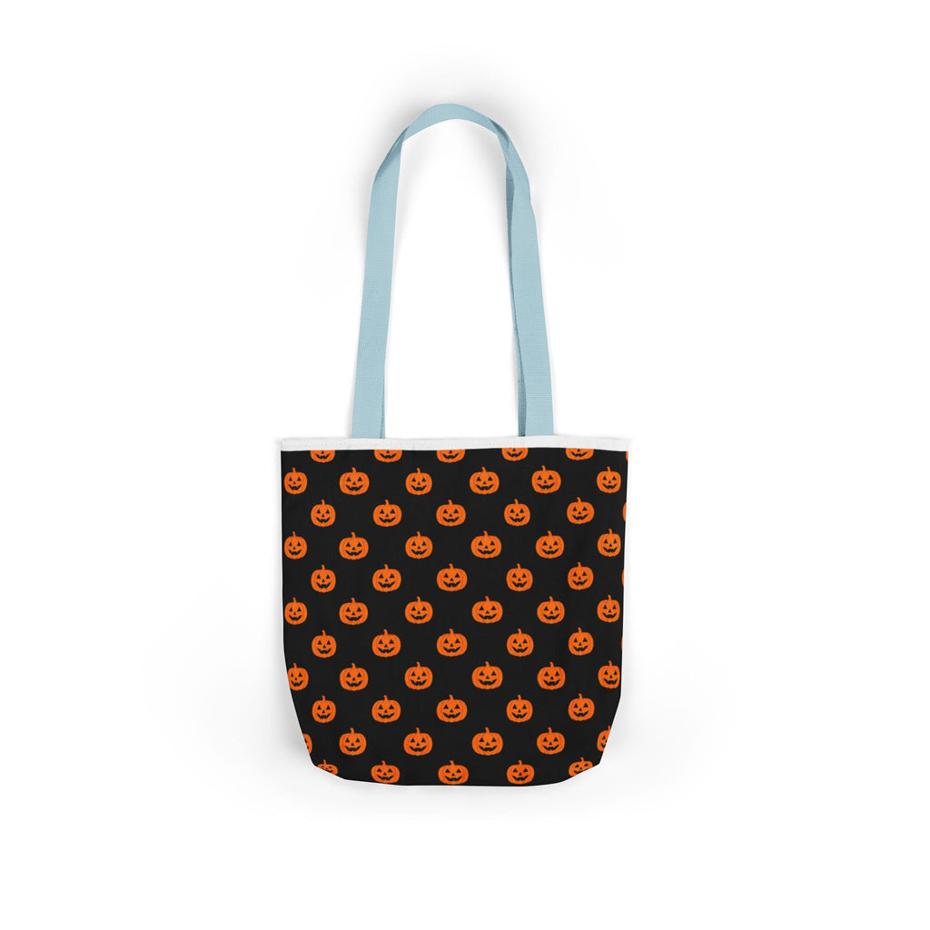 Halloween Pumpkin Black Pattern Canvas Tote Bag