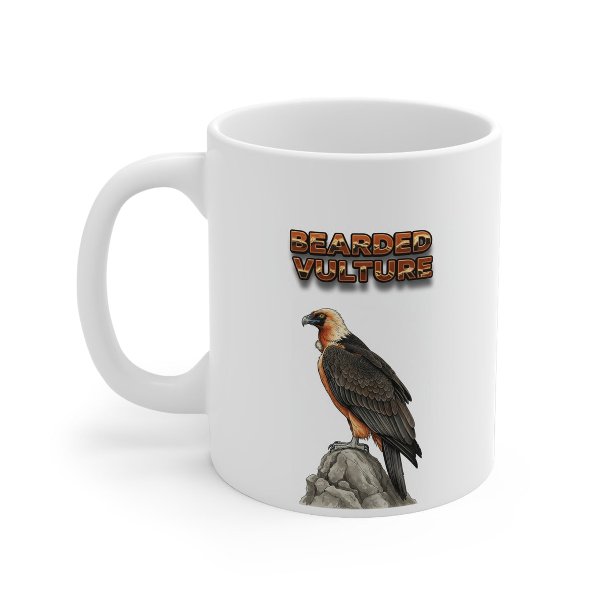 Bearded Vulture Coffee Mug – 11oz Ceramic Mug for Animals With Facts Series 3 Gifts