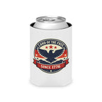 Patriotic Can Cooler - "Land of the Free" 1776 Eagle Beverage Koozie