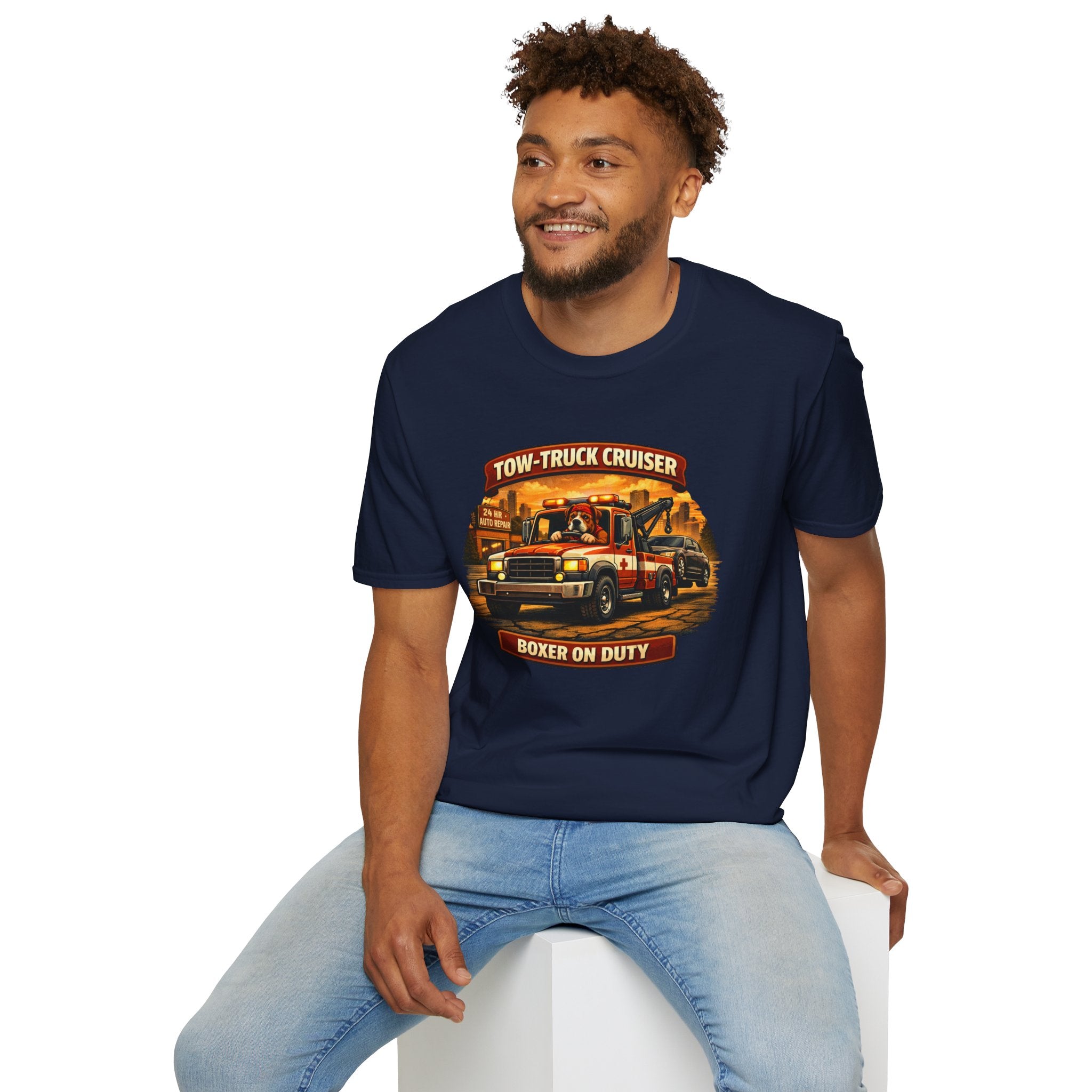 Tow-Truck Cruiser T-Shirt — Tow Truck Driver Vintage Rescue Tee