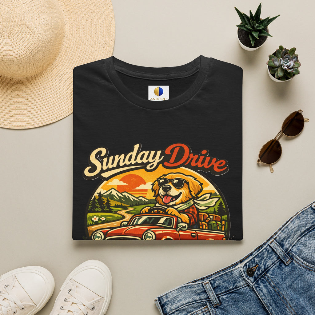 Sunday Drive Tee — Good Vibes Ahead Vintage Road Trip T-Shirt