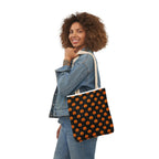 Halloween Pumpkin Black Pattern Canvas Tote Bag