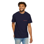Barbell Minimalist T-Shirt — Small Chest Dumbbell Gym Tee