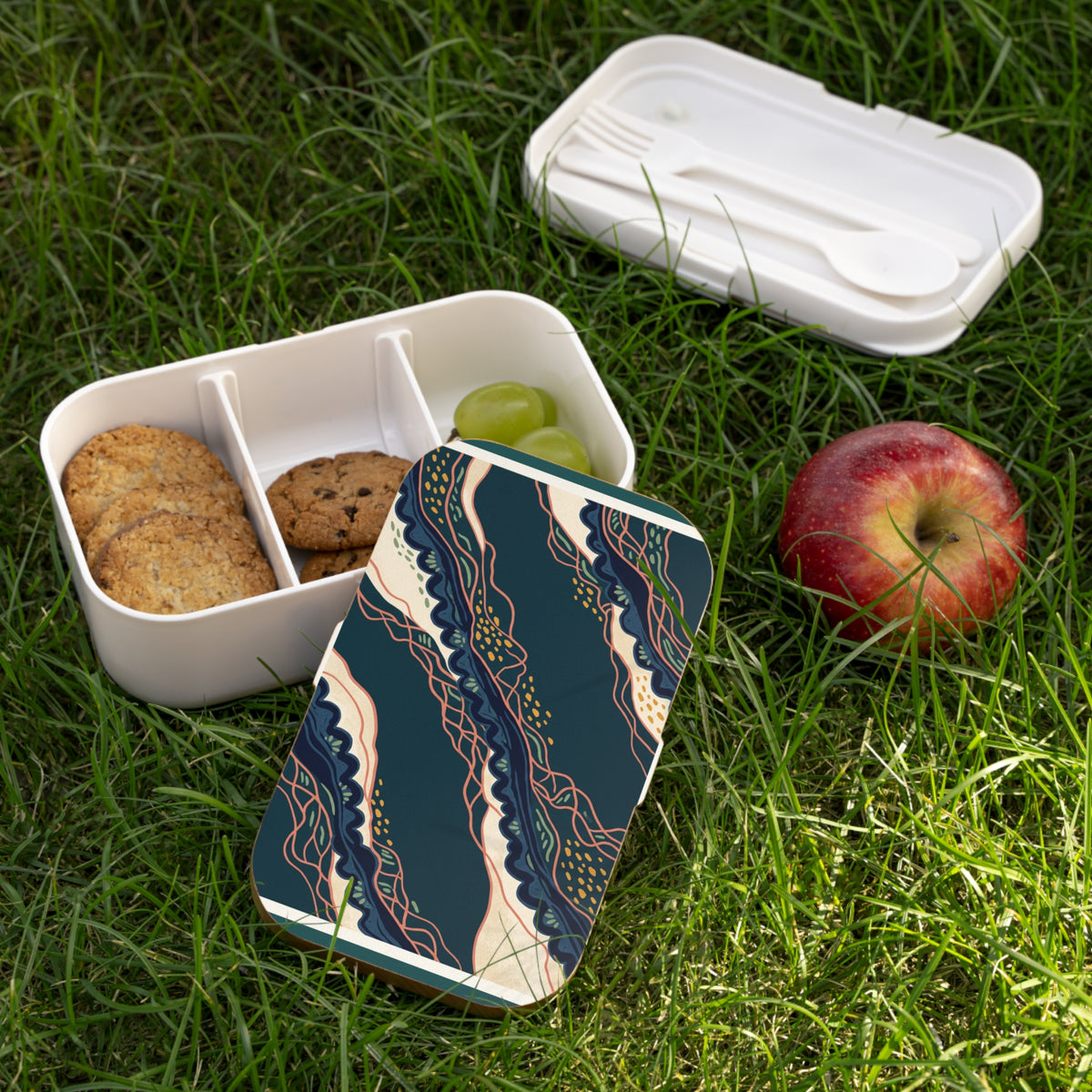 Indigo Waves Bento Lunch Box