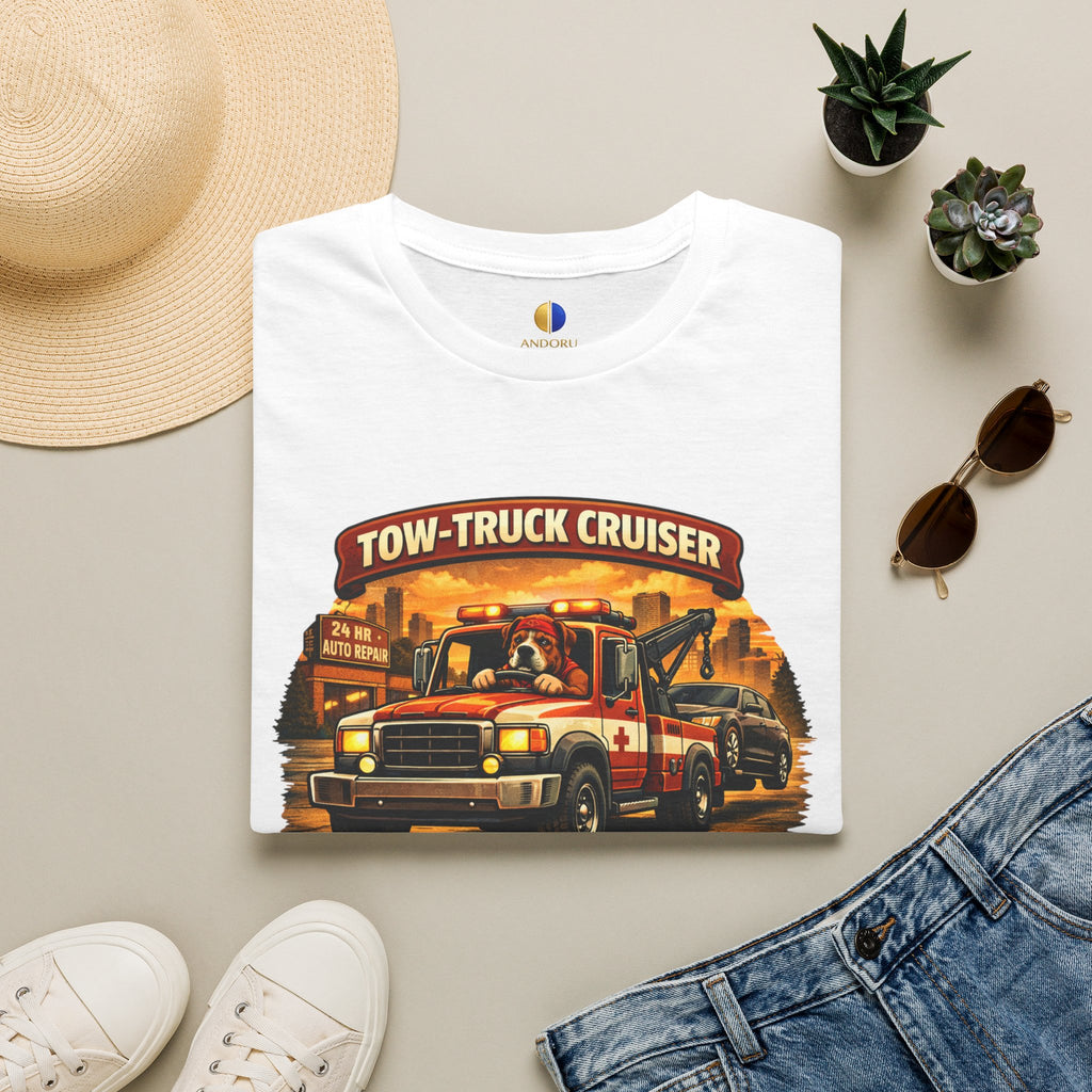 Tow-Truck Cruiser T-Shirt — Tow Truck Driver Vintage Rescue Tee