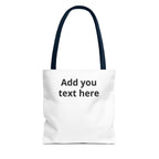 Personalized Tote Bag — Custom Text AOP Reusable Shopping Tote