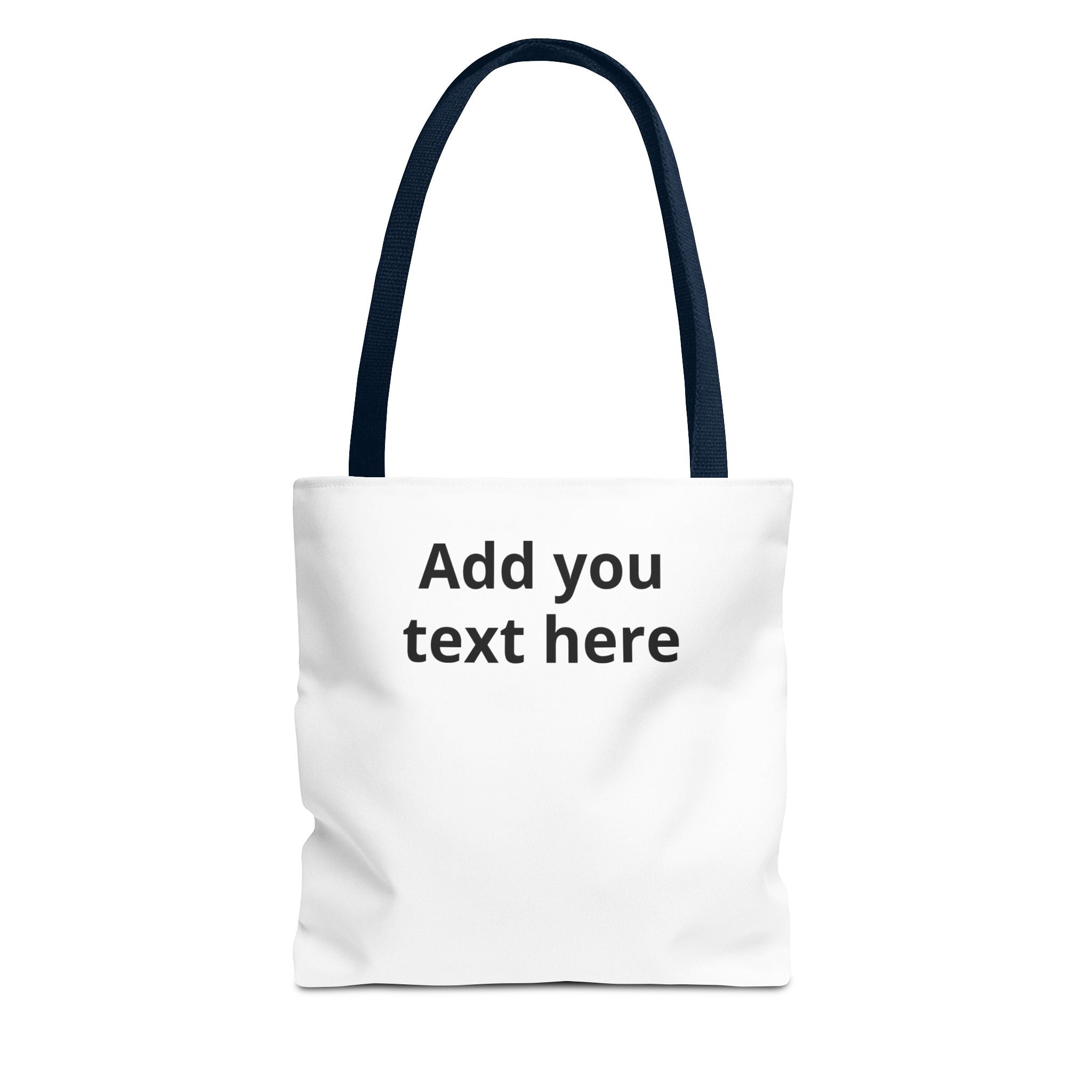Personalized Tote Bag — Custom Text AOP Reusable Shopping Tote