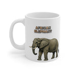 African Elephant Coffee Mug – 11oz Ceramic Mug for Animals With Facts Series 1 Gifts