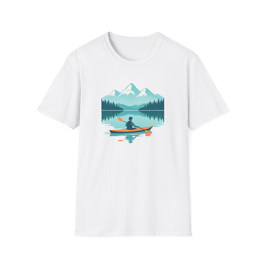 Kayak Lake T-Shirt — Mountain Reflection Outdoor Adventure Tee