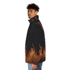 Men's Phoenix Flame Puffer Jacket (AOP)