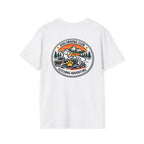 Low Rider Cruise Dog T-Shirt — Retro Palm Sunset Graphic Tee