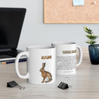 Hare Coffee Mug – 11oz Ceramic Mug for Animals With Facts Series 3 Gifts