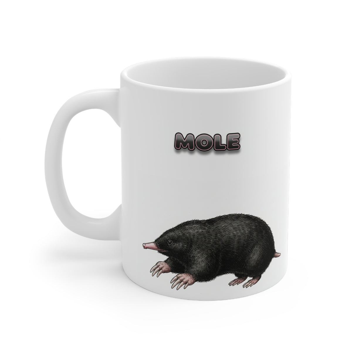 Mole Coffee Mug – 11oz Ceramic Mug for Animals With Facts Series 3 Gifts