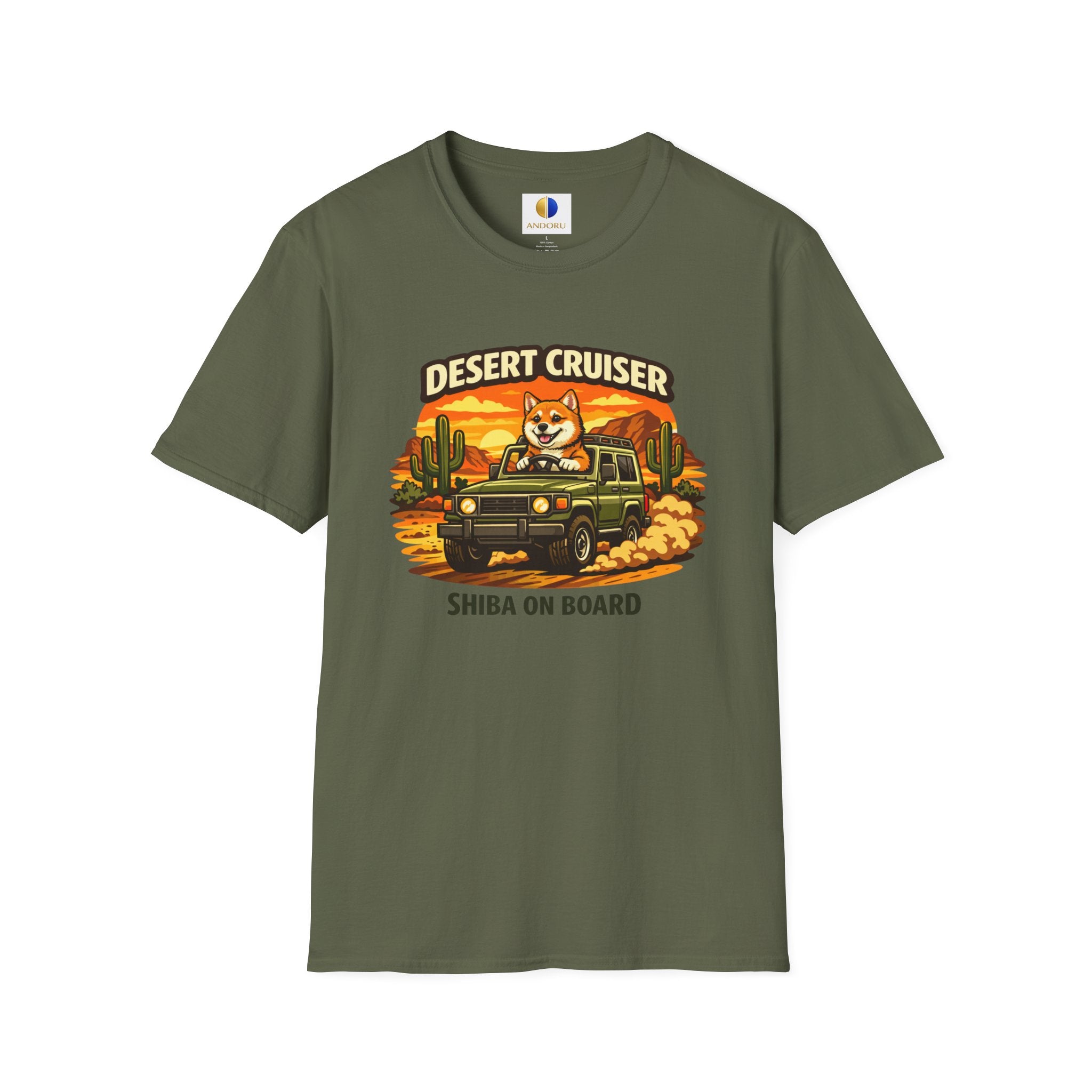 Desert Cruiser T-Shirt — Shiba Inu Off-Road Graphic Tee