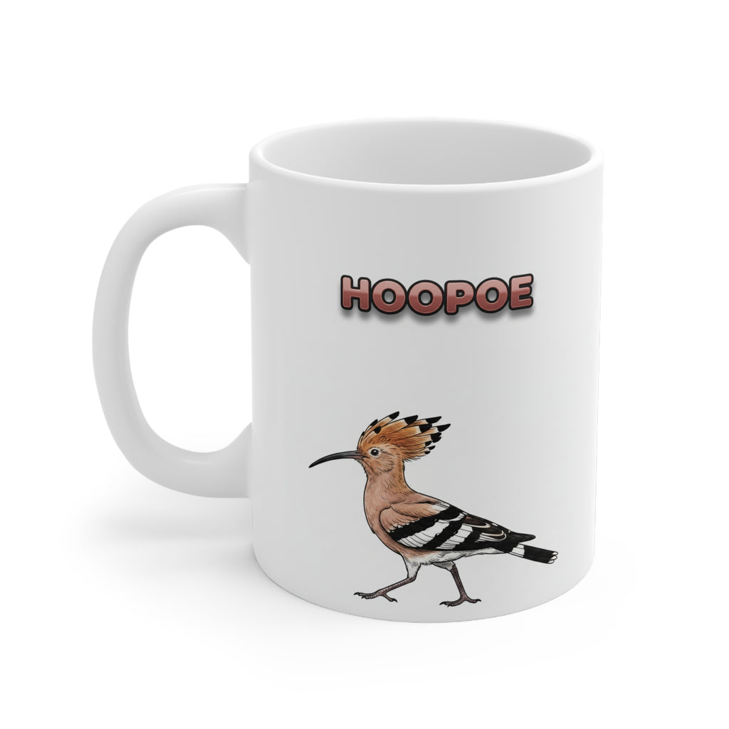 Hoopoe Coffee Mug – 11oz Ceramic Mug for Animals With Facts Series 3 Gifts