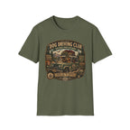 Dog Driving Club T‑Shirt — National Park Explorer Retro Pet Road Trip Tee