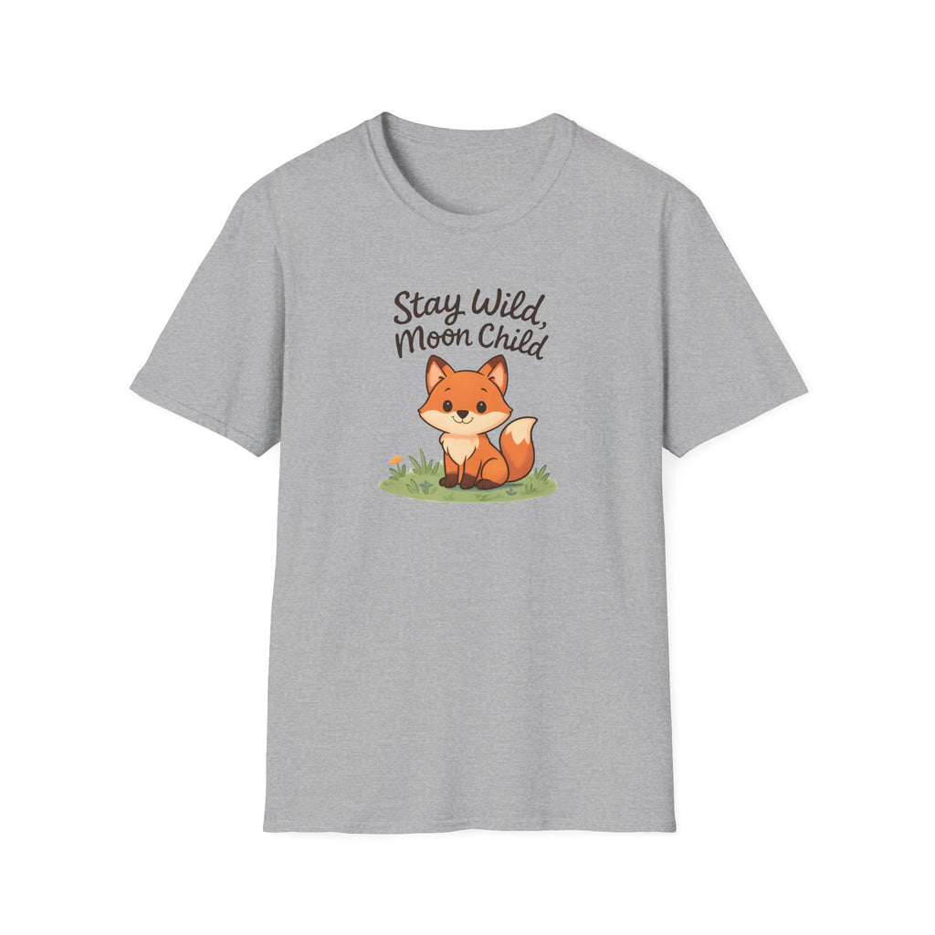 Stay Wild Moon Child Fox T-Shirt — Cute Woodland Animal Tee