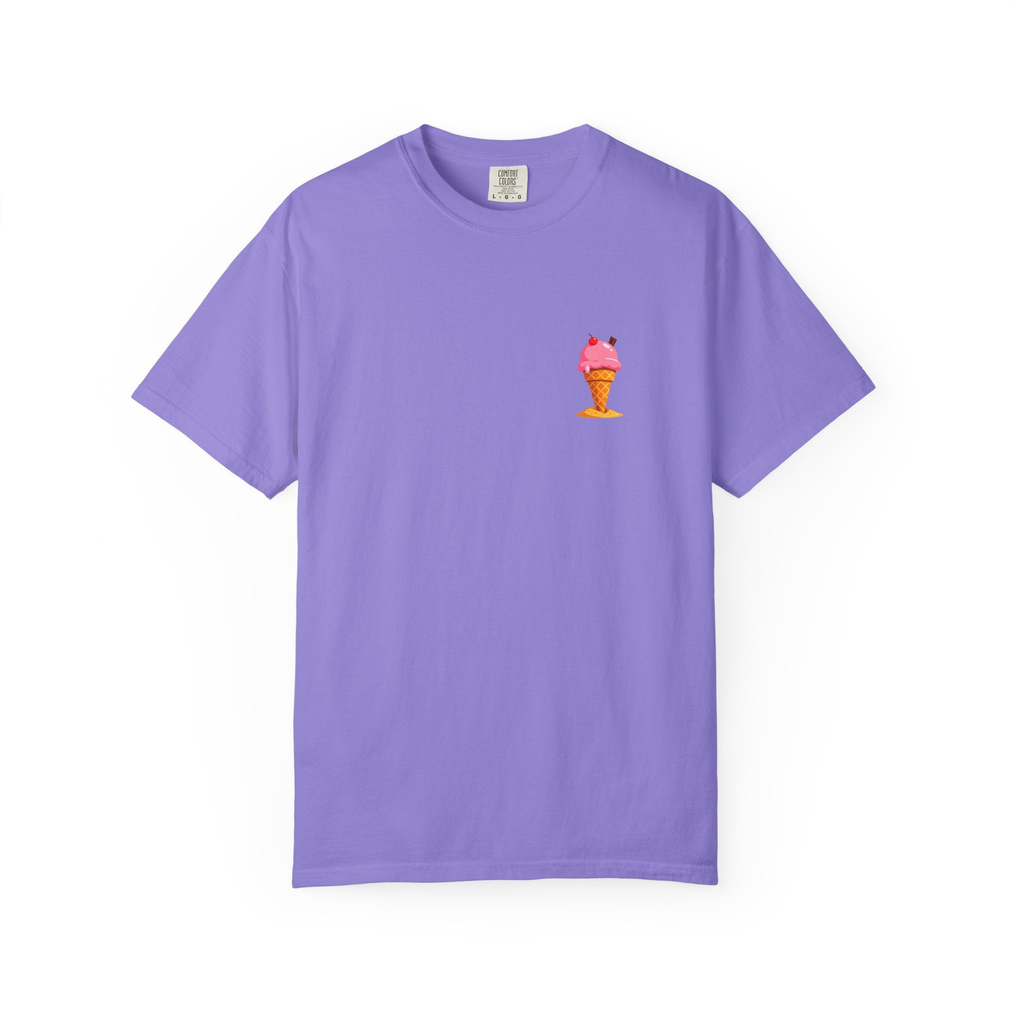 Ice Cream Cone Graphic T-Shirt — Cute Pink Sundae Tee