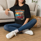Big Vibes Only Beach Cruise T-Shirt — "Tiny but Cruising, Big Vibes Only" Retro Beach Dog Graphic
