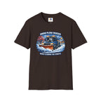 Snow Plow Cruiser T-Shirt — Husky Driving Plow Winter Tee