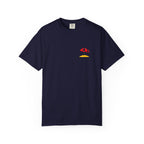 Beach Umbrella Pocket T-Shirt — Minimal Summer Graphic Tee